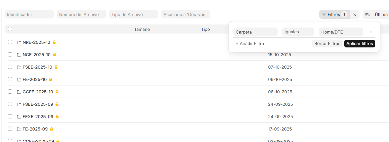 Administrador de archivos
