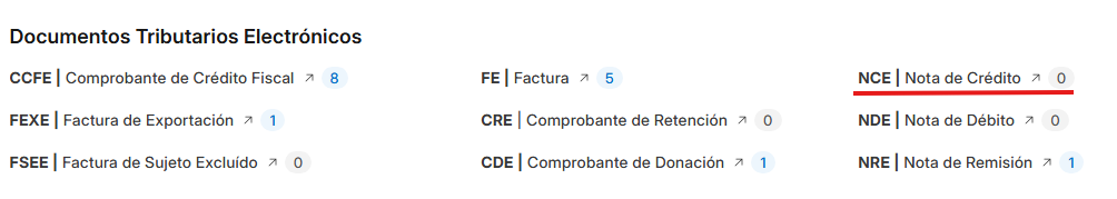 Seccionar Nota de Crédito